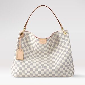 Louis Vuitton Damier Azur Graceful PM Leather Bag